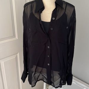 Mondi 2pc Shirt (Sheer Long Sleeve with Cami)